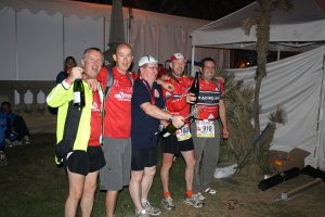 Celebrations! L-R Tony, David, James, Jim, Barry